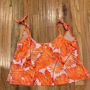 Kortni Jeane Orange Palms swing top